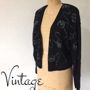 Stunning Embellished Bolero Sweater